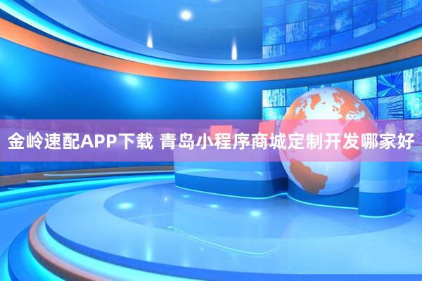 金岭速配APP下载 青岛小程序商城定制开发哪家好